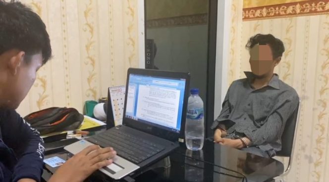 
 Diduga Pengedar Uang Palsu Di Aman Kan Oleh Unit Tipidter Porlres Lampung Utara.