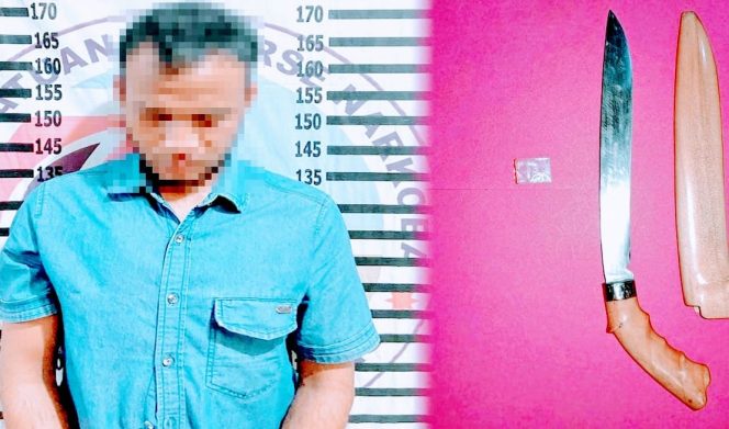 
 Seorang Pria Di Tangkap Kasat Narkoba Tulang Bawang