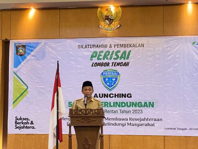 
 Bupati Lombok Tengah Bersama BPJS Ketenagakerjaan Lounching Perlindungan 50.000 Tenaga Kerja Rentan