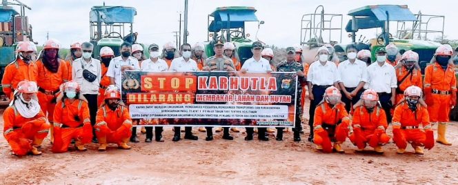 
 Polsek Dente Teladas Gelar Apel Gabungan