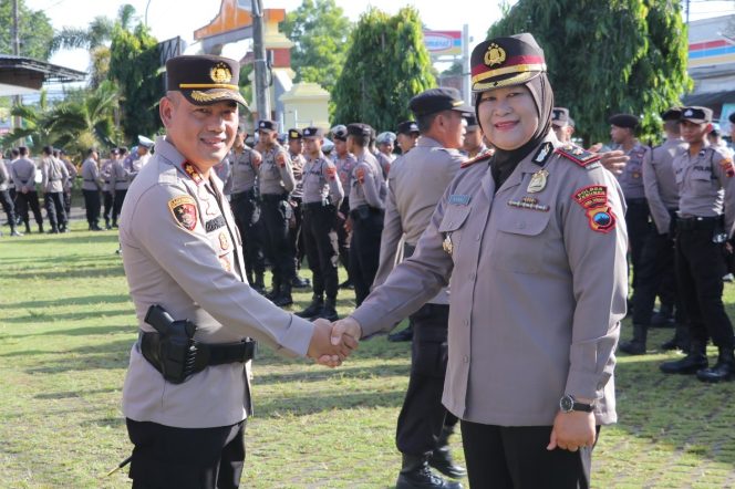 
 Menjelang Purna, Kasat Binmas Polres Naik Pangkat Pengabdian