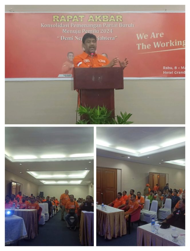 
 Kedatangan Presiden Partai Buruh Ke NTB Dibanjiri Dukungan Organisasi Kelas Pekerja