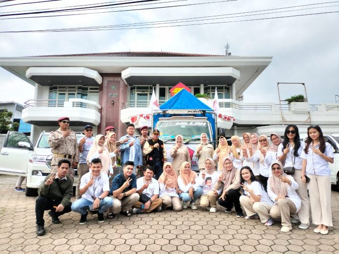 
 DPD Partai Gerindr Lampung Salurkan 1500 Paket Sembako Untuk Korban Banjir di Lampung Utara