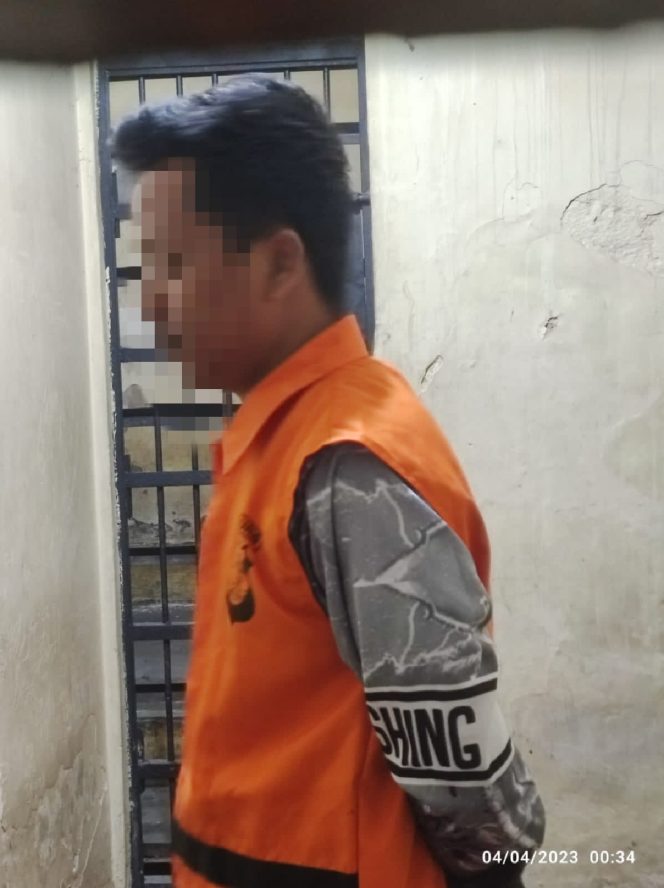 
 Gara Gara Membawa Sabu, Pemuda Digelandang Polsek Katibung