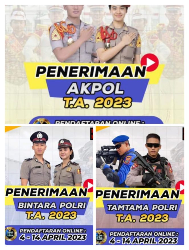 
 Kabar Gembira, Penerimaan Calon Anggota Polri TA 2023 Telah Dibuka, Gratis!