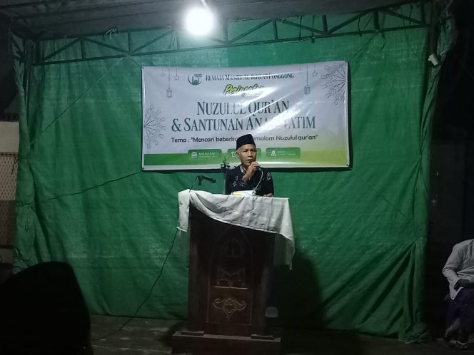 
 Hadiri Nuzulul Qur’an Di Dusun Ponggong Kopang, Makbul Ramen Beberkan Niatnya Perjuangkan Dunia Pendidikan