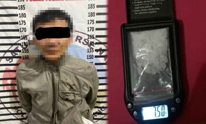 
 Polres Tulang Bawang Tangkap Bandar Narkotika Yang Jadi TO di Menggala Kota