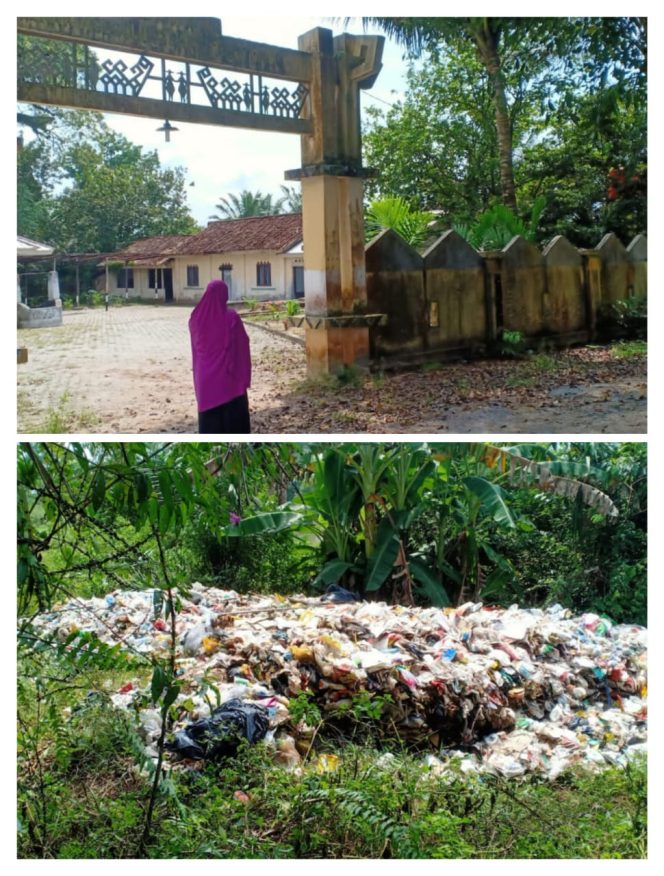 
 Miris, Areal Makam Kramat Minak Ngegulung Sakti Kampung Tiuh Tohou Menggala Jadi Tempat Pembuangan Sampah