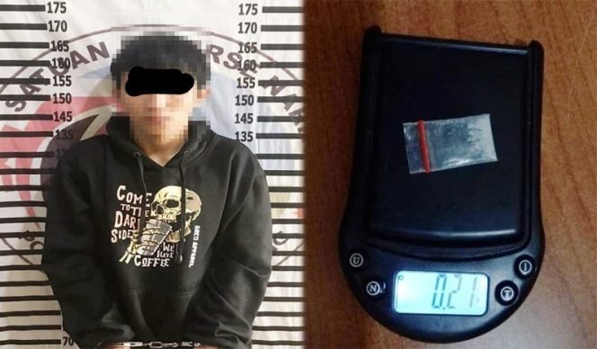 
 Gerebek Rumah Kontrakan, Satresnarkoba Polres Tulang Bawang Tangkap Pemuda Asal Kota Metro