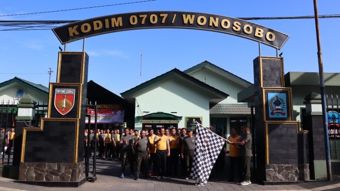 
 Sambut HUT Bhayangkara Ke- 77 Polres Wonosobo Gelar Olahraga Bersama Kodim 0707 Wonosobo