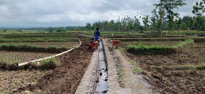 
 Pekerjaan Proyek P3TGAI Desa Kepyar Kecamatan Purwantoro Diduga Bodong dan Tidak Sesuai Spesifikasi