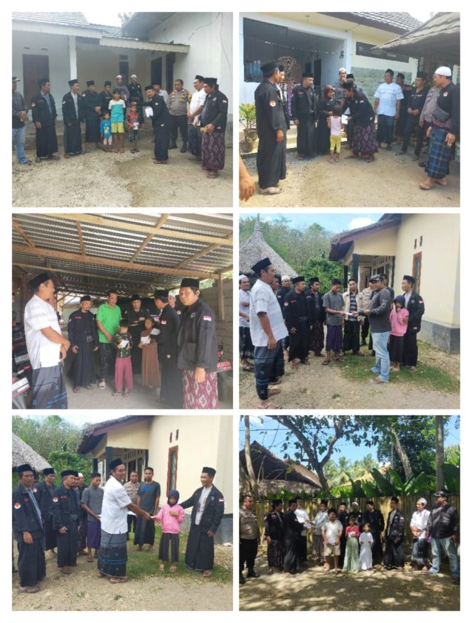 
 Peringati Rahman-Rahim Day, Laskar Mandalika Road Show Santuni Anak Yatim Di Desa Kuta