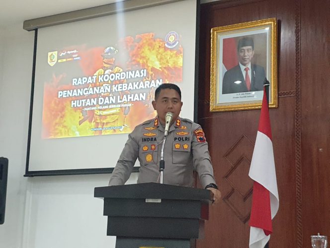 
 Kapolres Wonogiri Bersama Forkopimda Hadiri Rakor Penanggulangan Karhutla