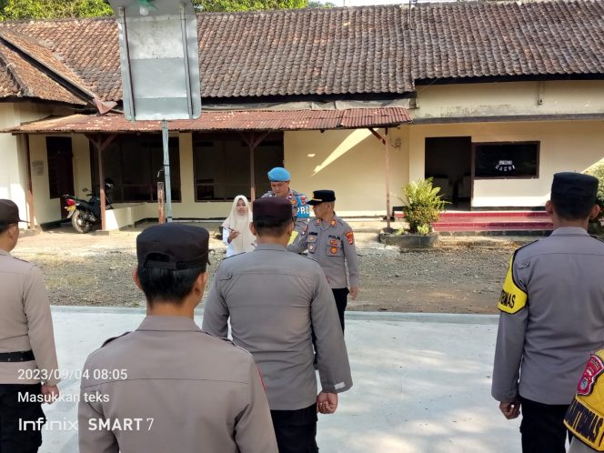 
 Apel Gelar Pasukan, Polsek Kasui Siap Mendukung Dan Sukseskan Operasi Zebra Krakatau 2023