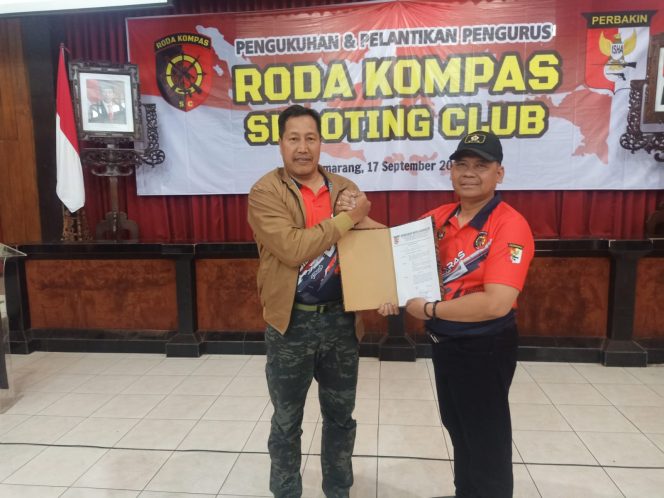 
 Sukses… Ketua Perbakin Kota Semarang Resmi Kukuhkan & Lantik Pengurus Roda Kompas Shooting Club Semarang Hari Ini