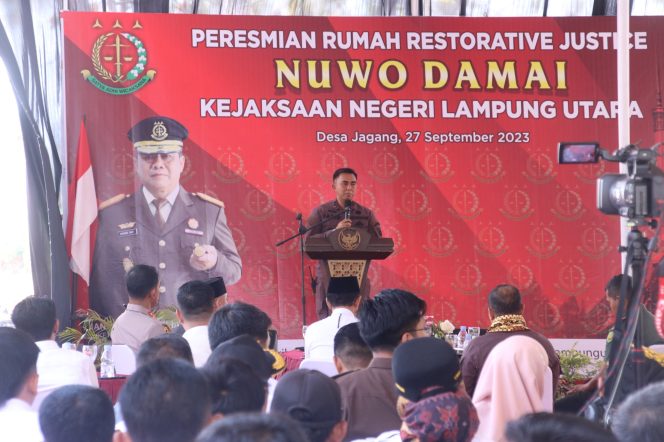 
 Peresmian Rumah Restorativr Justice (Nuwo Damai) Dan Kegiatan Sosial