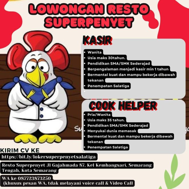 
 Lowongan Kerja Urgent Salatiga