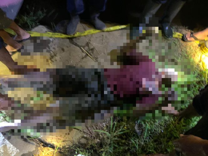 
 Seorang Laki- Laki, Ditemukan Meninggal Dunia Terjatuh Di Sungai
