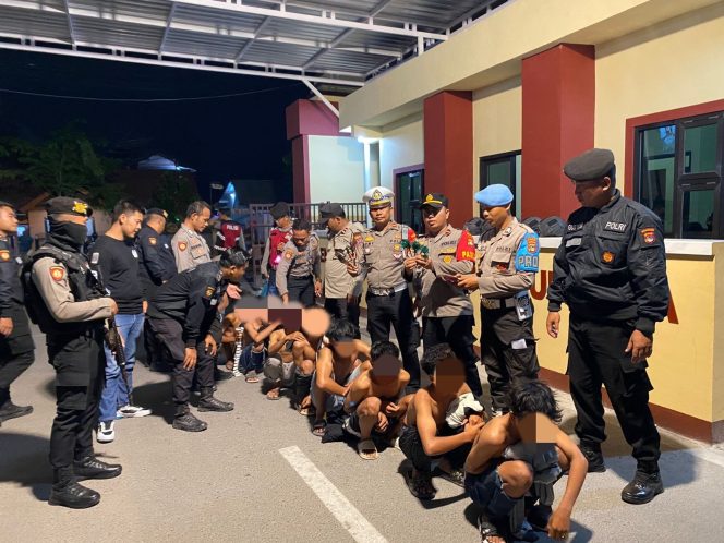 
 Polres Sumbawa Amankan Sejumlah Remaja Bawa Ketapel Panah