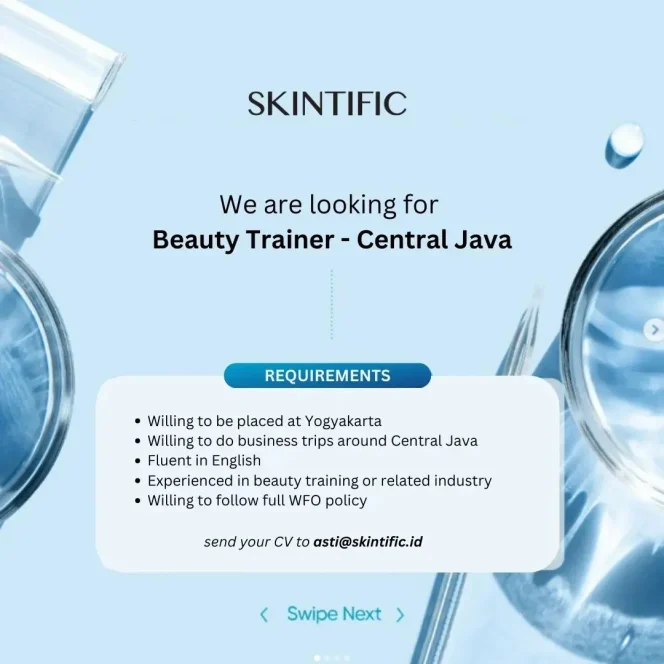 
 Info Lowongan Kerja Skintific Indonesia Bulan Oktober 2023