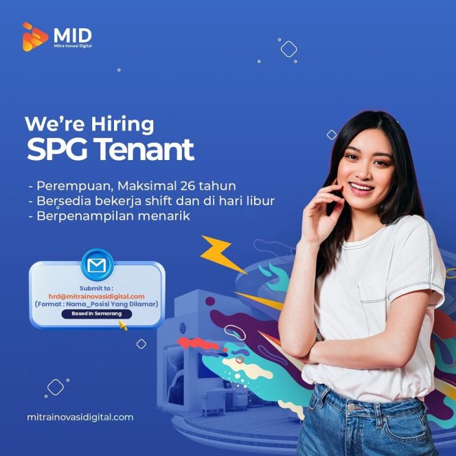 
 Lowongan Kerja SPG Tenant Mitra Inovasi Digital (MID) Semarang