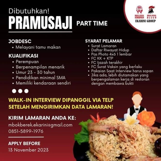 
 Info Lowongan Pekerjaan Semarang