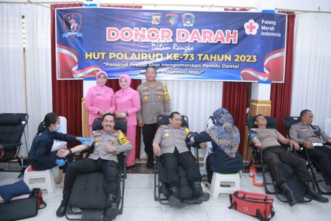 
 Sambut HUT Polairud Ke-73, Polda NTB Gelar Donor Darah