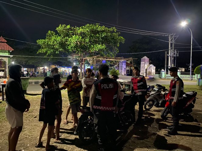 
 Antisipasi Gangguan kamtibmas, Satgas Preventif OMB Rinjani Polres Lombok Utara Tingkatkan Patroli Malam Hari
