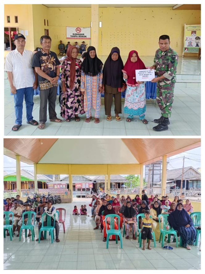 
 Kepala Desa Sungai Sidang Kecamatan Rawajitu Utara Salurkan Bantuan BLT-DD Tahap Empat Akhir Tahun 2023