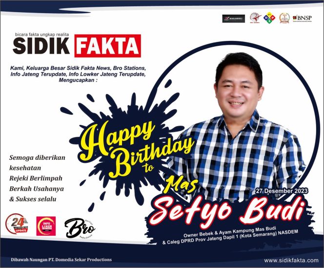
 Selamat Ulang Tahun Mas Setyo Budi, Owner Bebek & Ayam Kampung Mas Budi