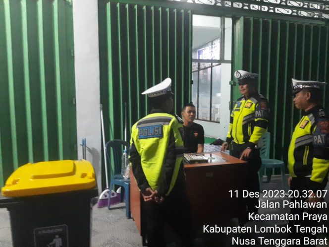 
 Satgas OMB Rinjani 2023-2024 Polres Loteng Pantau Gudang Logistik Pemilu