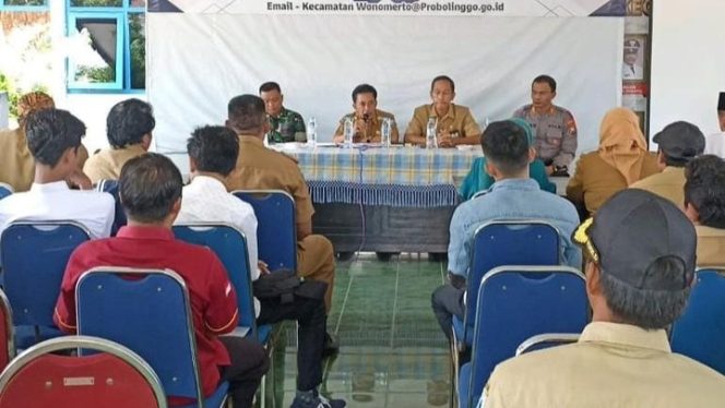 
 Koramil 0820/07 Wonomerto Hadiri Rakor Peduli Kemiskinan Ekstrem 