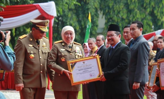 
 Pj Bupati Pasuruan, Andriyanto Diganjar Predikat Terbaik III Pembina K3 Jawa Timur