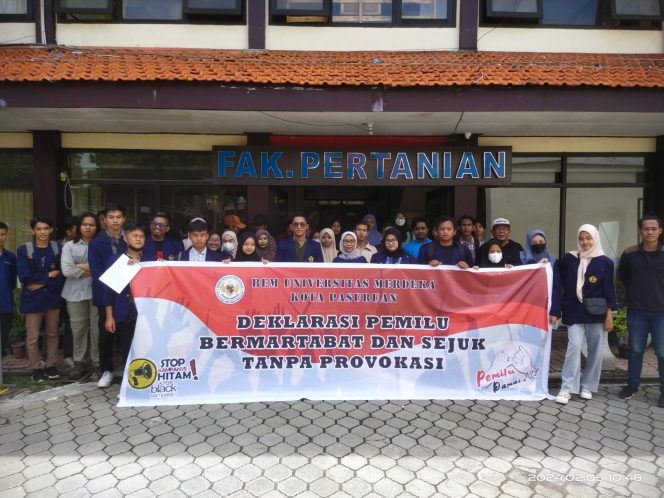 
 Universitas Merdeka Kota Pasuruan Gelar Deklarasi Pemilu Damai