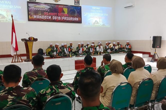 
 Tingkatkan Iman dan Taqwa, Kodim 0819/Pasuruan Peringati Isra’ Mi’raj Nabi Muhammad SAW 1445 H