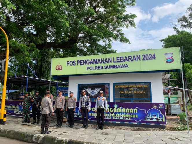 
 Polres Sumbawa Dirikan 2 Pos Pam Dan 1 Pos Yan Menjelang Idul Fitri 1445 H