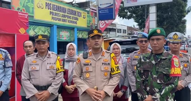 
 Pantau Arus Balik Lebaran 2024, Kapolres Lampung Utara Himbau Pemudik Agar Berhati-Hati di Jalan