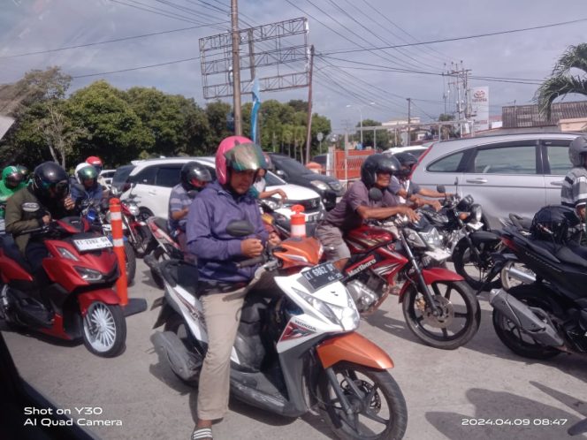 
 Puncak Arus Mudik Menjelang Lebaran Kalimantan Selatan Menuju Kalimantan Timur