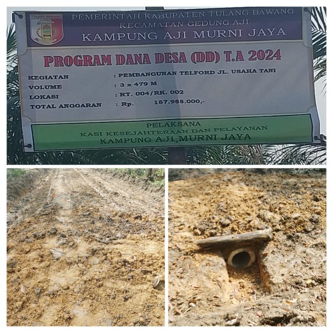 
 Diduga Kepala Kampung Aji Murni  Bungkam Saat Di Tanya Terkait Dana Tambahan TA 2023