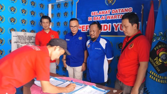 
 Persatuan Wartawan Indonesia (PWI) Lampung Utara Gelar Rapat Besar Bersama Pengurus Di BalaI Effendi Yusuf