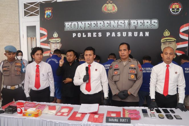 
 Satresnarkoba Polres Pasuruan Ungkap Kasus Peredaran Narkoba Selama Bulan Mei 2024