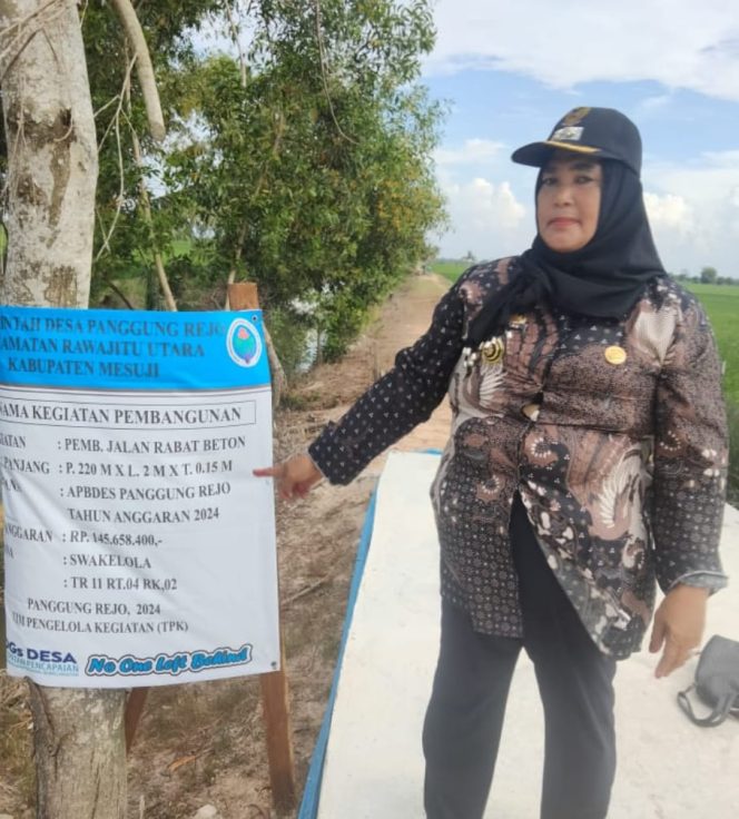 
 Pemerintah Desa Panggung Rejo Telah Selesai Realisasikan Pembagunan Infrastruktur Tahun 2024
