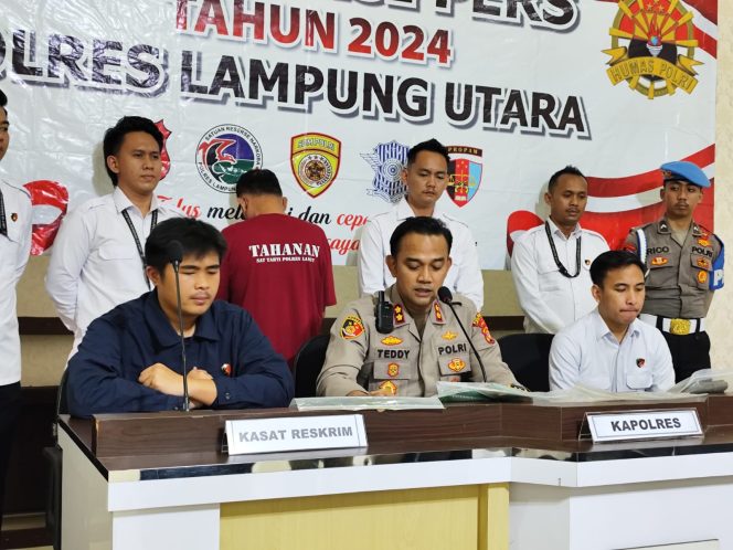 
 Korupsi Dana BOS, Polres Lampung Utara Tetapkan Mantan Kepala Sekolah SMP 3 Bunga Mayang Jadi Tersangka