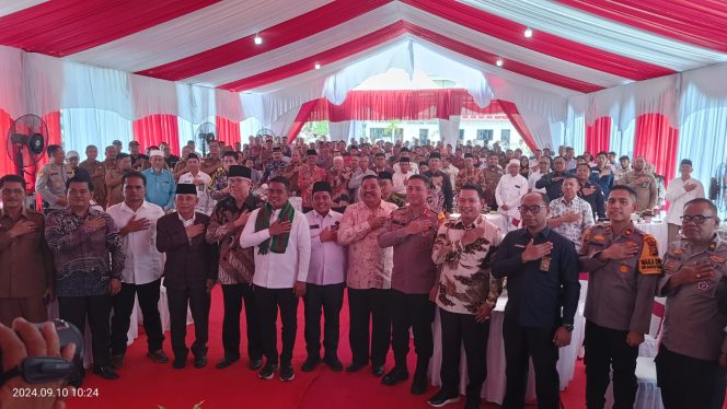 
 Gelar Silaturahmi Pemilu Damai, Kapolres Pelalawan Berpesan Jaga Persaudaraan dan Persatuan