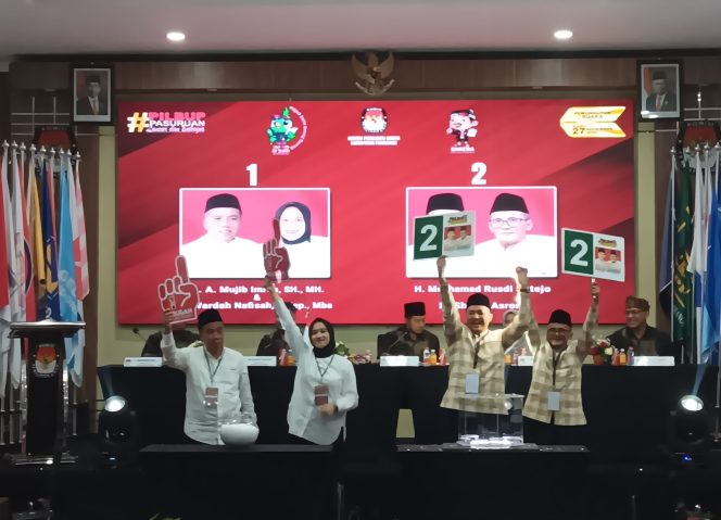 
 KPU Kabupaten Pasuruan Tetapkan Nomor Urut Paslon Bupati dan Wakil Bupati