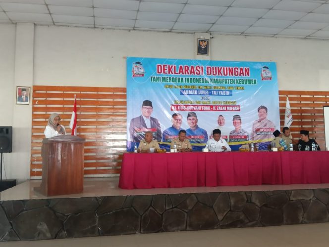 
 Tani Merdeka Kabupaten Kebumen Deklarasikan Dukungan Kepada Pasangan Hj. Lilis Nuryani Fuad – H. Zaeni Miftah