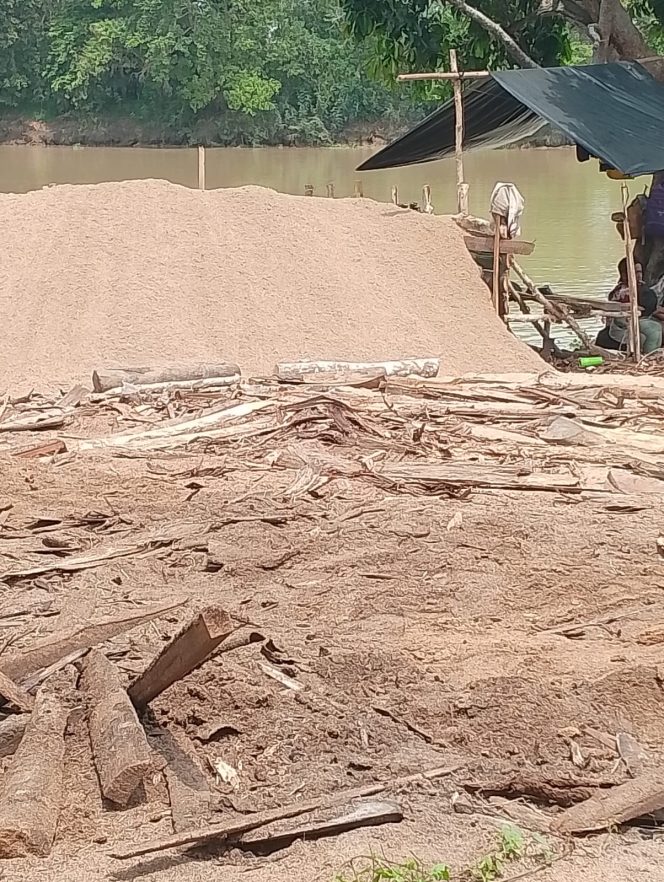 
 Maraknya Pertambangan Pasir Yang Diduga Ilegal Dikampung Penawar Dan Gedung Aji Kecamatan Gedung Aji 