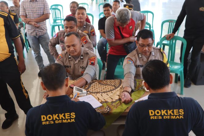 
 Polres Kabupaten Demak Menggelar Donor Darah Rutin Setiap Tiga Bulan sekali