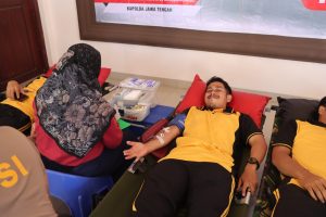 Polres Kabupaten Demak Menggelar Donor Darah Rutin