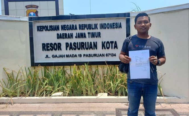 
 LPK – BARATA Bersama Tim Advokasi Ke Polres Kota Pasuruan, Buntut Pagar Kantor LPK BARATA Di Gondol Maling